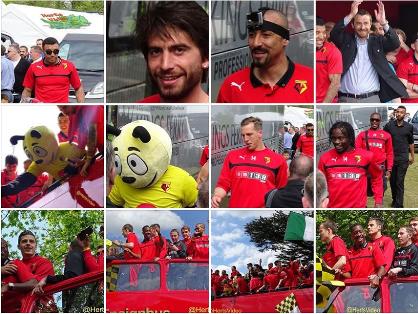 Watford FC Football Club Celebrated Premier League Achievement