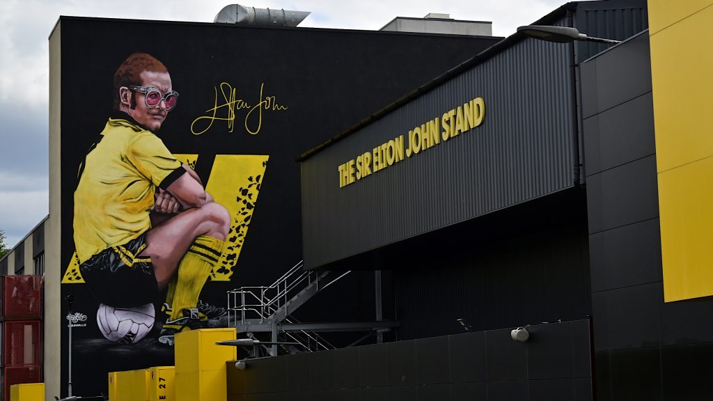 elton john, vicarage road,