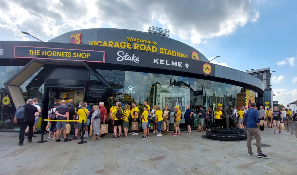 fans, people, hornets shop,,vicarage road, stadium,watford fc,photo,stock,